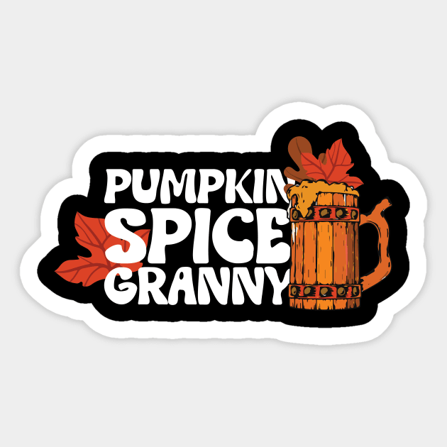 Pumkin Spice Granny Sticker by ADHD Park